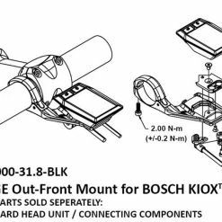 K-Edge E-Bike Mount Mount Pour Guidon Bosch KIOX Out-Front 9 K-Edge E-Bike Mount Mount Pour Guidon Bosch KIOX Out-Front -Roues Soldes Magasin 20112152 Bosch KIOX Out Front E Bike Mount Lenkerhalterung 5