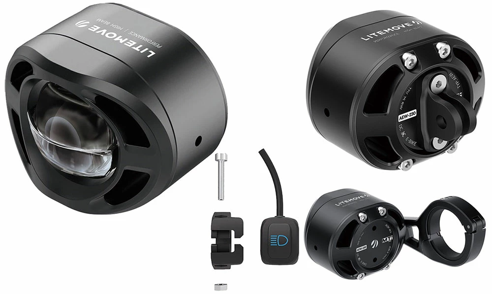 LITEMOVE AEW-230 Feu Avant Pour Vélo électrique 1 LITEMOVE AEW-230 Feu Avant Pour Vélo électrique