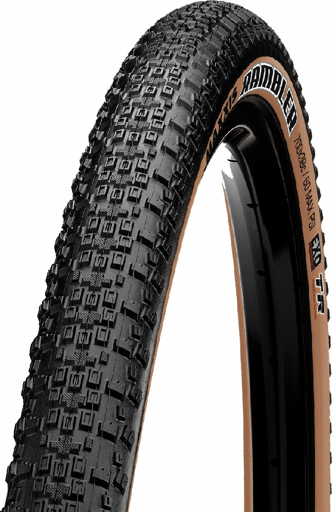 MAXXIS Rambler Tanwall 28" TR EXO Dual 60 Pneus Pliants 1 MAXXIS Rambler Tanwall 28" TR EXO Dual 60 Pneus Pliants