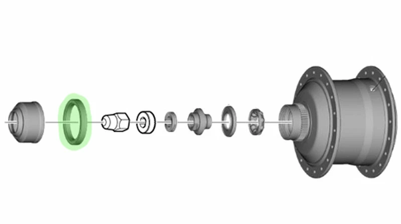 Shimano Bague D'espacement Center-Lock Pour Moyeux De Transmission ALFINE 3 Shimano Bague D'espacement Center-Lock Pour Moyeux De Transmission ALFINE – Image 3