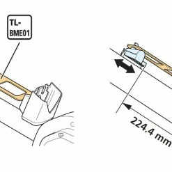 Shimano TL-BME01 Gabarit Pour Support De Batterie STEPS BM-E6010/SM-BME61 -Roues Soldes Magasin Y70W00002SHOMANO4524667918189SchabloneTL BME01fuerSTEPSAkkuhalterBM E6010undSM BME61 a